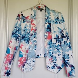Floral Crop Blazer